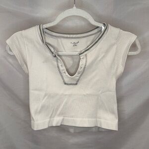 Out From Under Go For Gold White Seamless Top